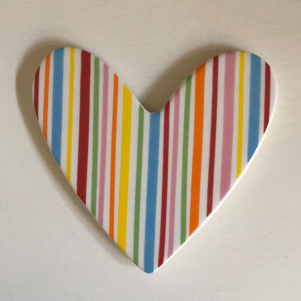 Happy Everything Stripe Heart Mini Attachment